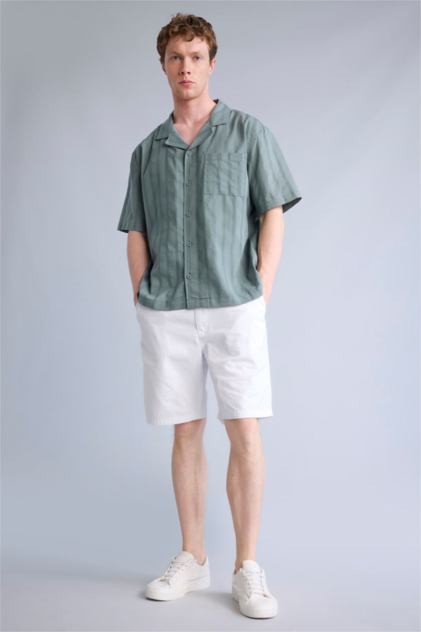 Men Green Regular Fit Short Sleeve Shirt