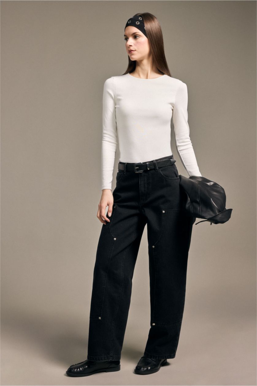 Woman Black Trousers