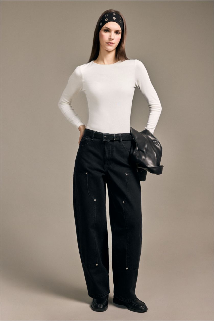 Woman Black Trousers