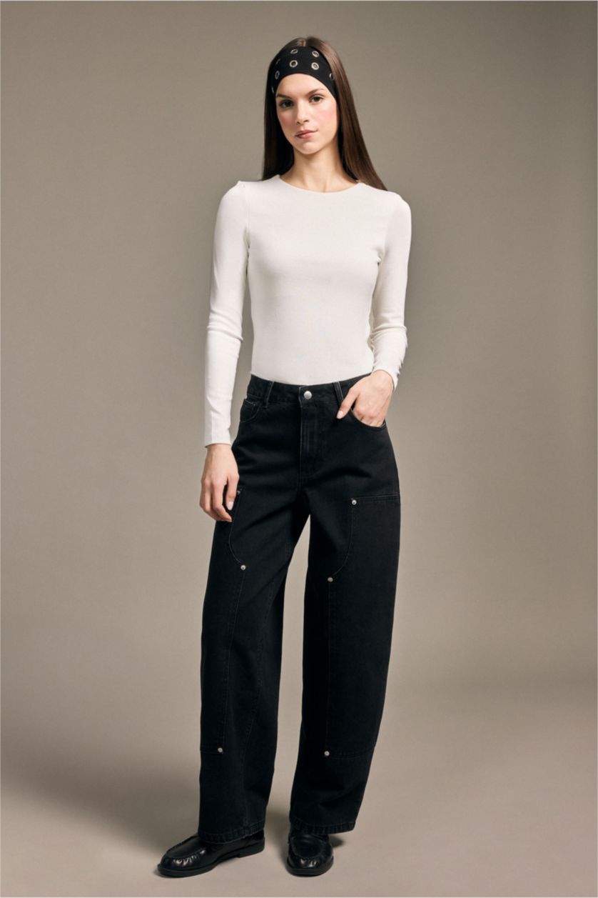 Woman Black Trousers