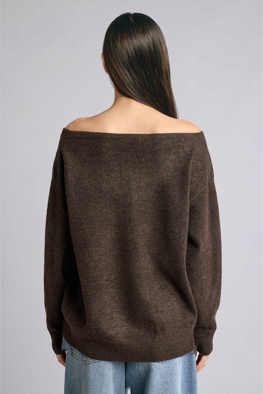 Women Brown Regular Fit Pullover