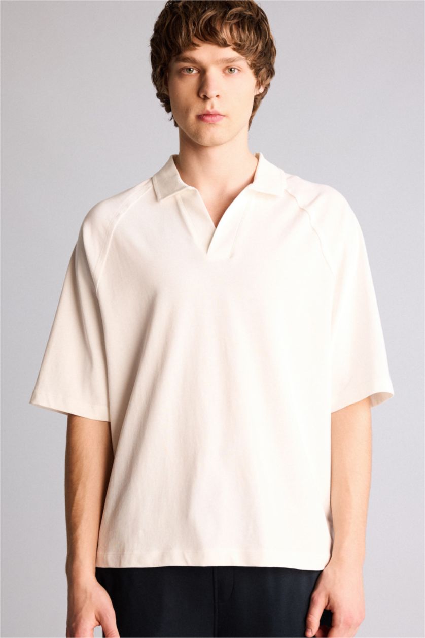 رجال بيج فاتح Man Short Sleeve Polo T-Shirt