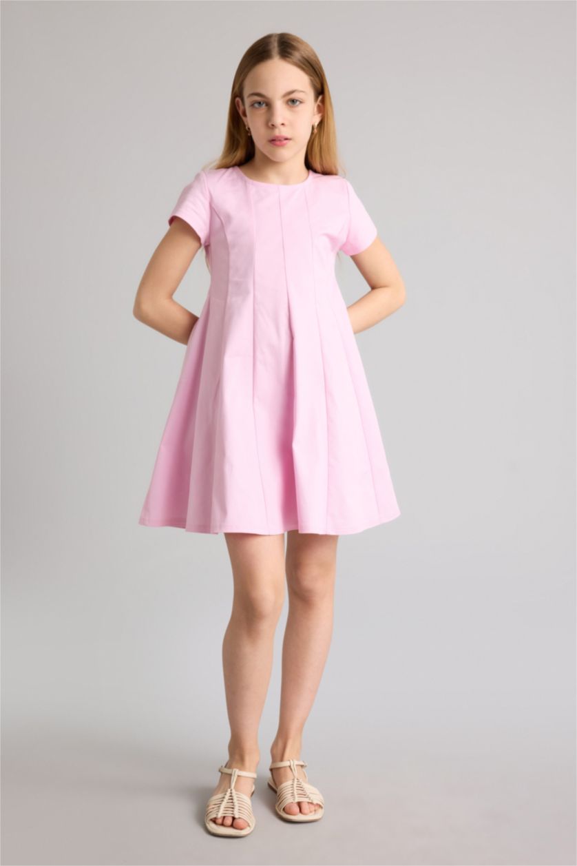 Kız Çocuk - Genç Kız Pembe Twıll Elbise Kız Çocuk