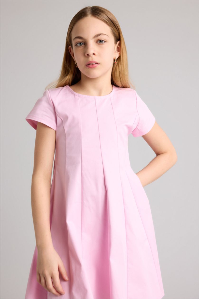 Kız Çocuk - Genç Kız Pembe Twıll Elbise Kız Çocuk