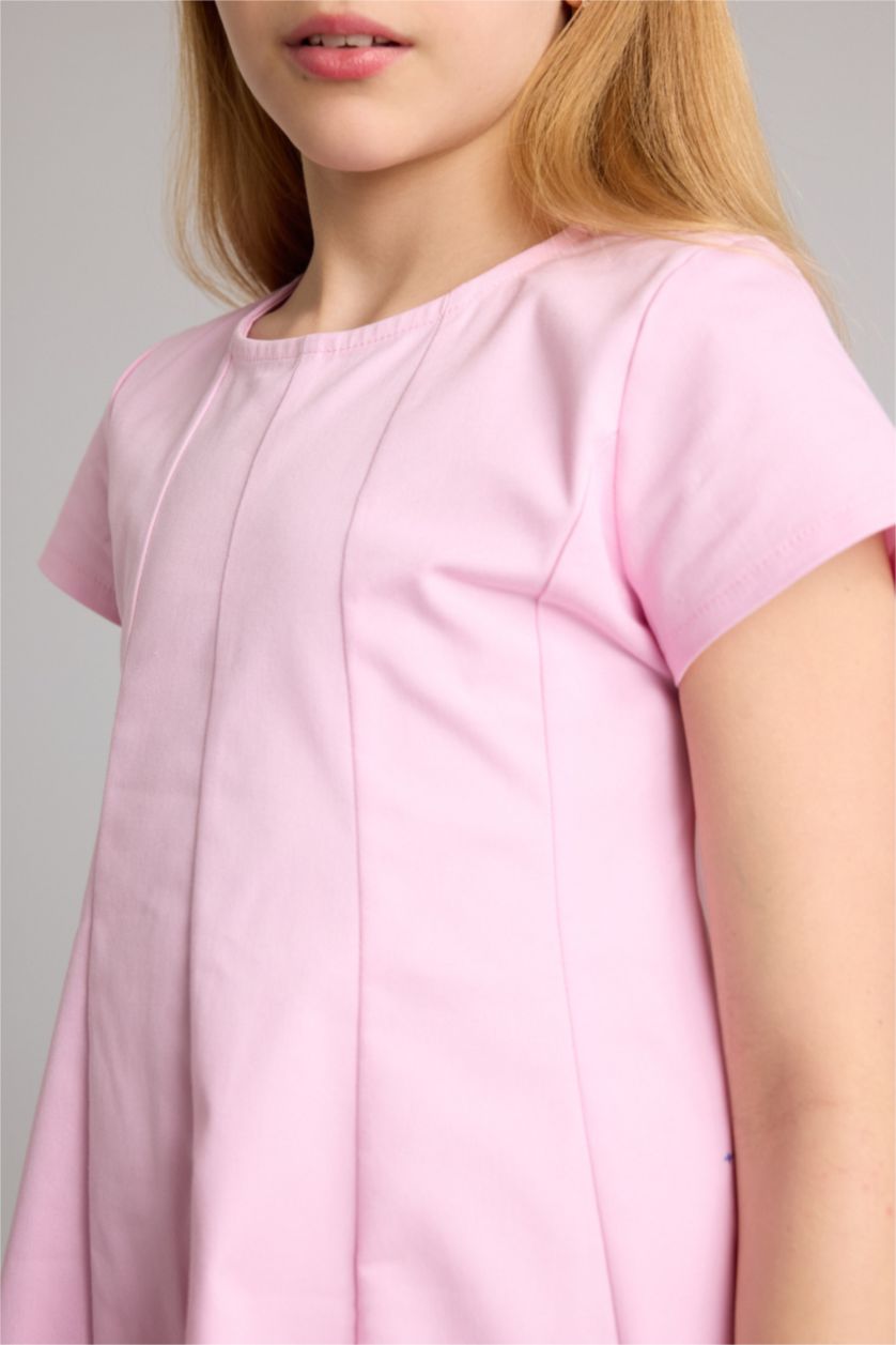 Kız Çocuk - Genç Kız Pembe Twıll Elbise Kız Çocuk