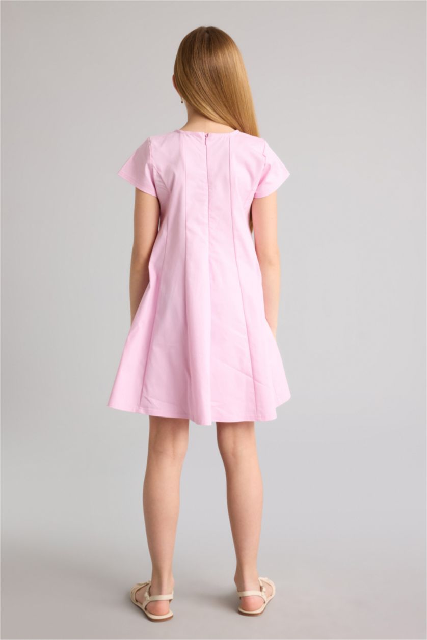 Kız Çocuk - Genç Kız Pembe Twıll Elbise Kız Çocuk