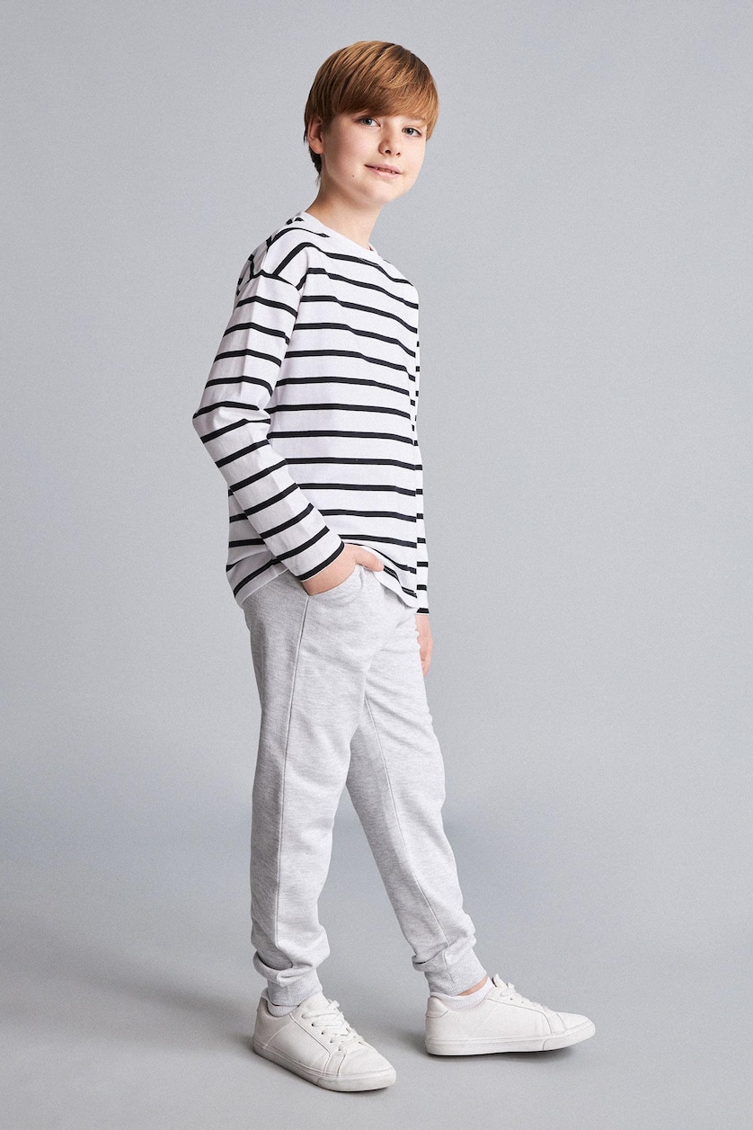 أولاد ميلانج رمادي فاتح Boy Regular Fit Pants