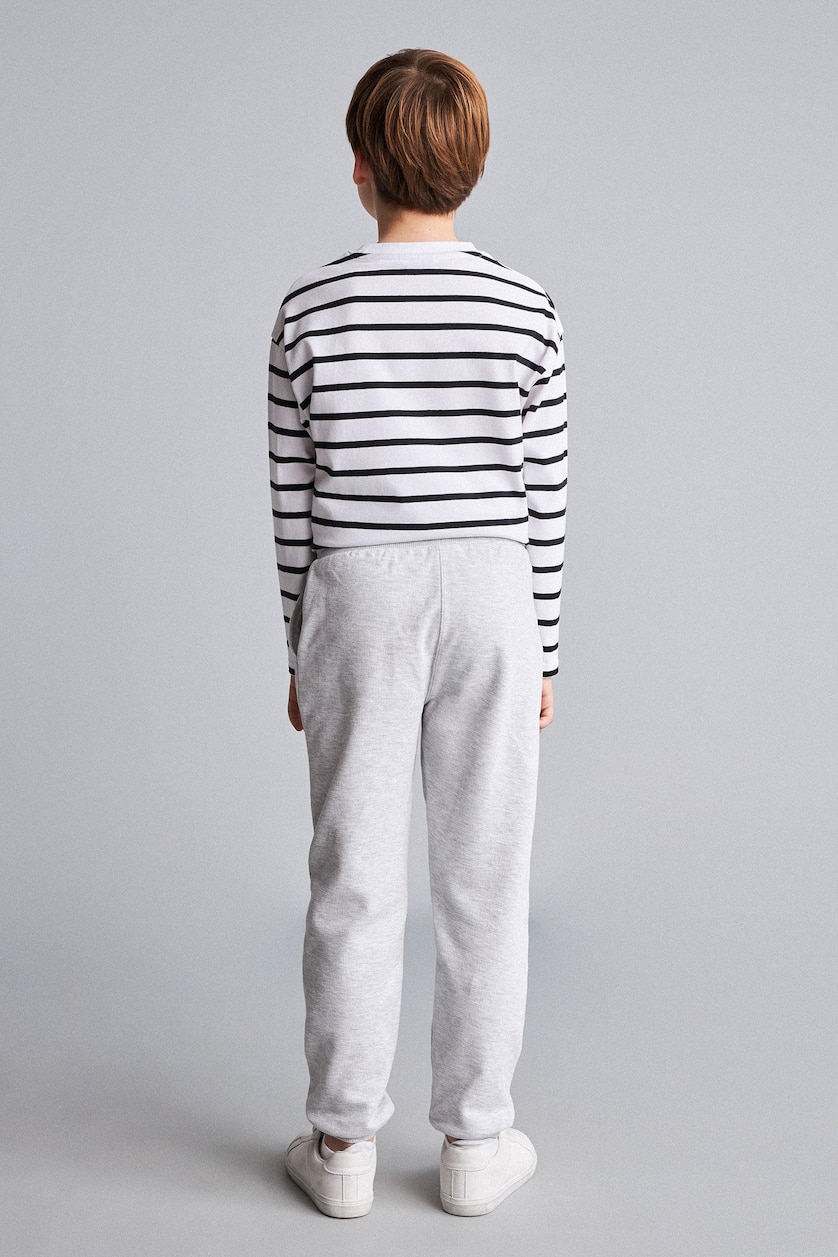 أولاد ميلانج رمادي فاتح Boy Regular Fit Pants