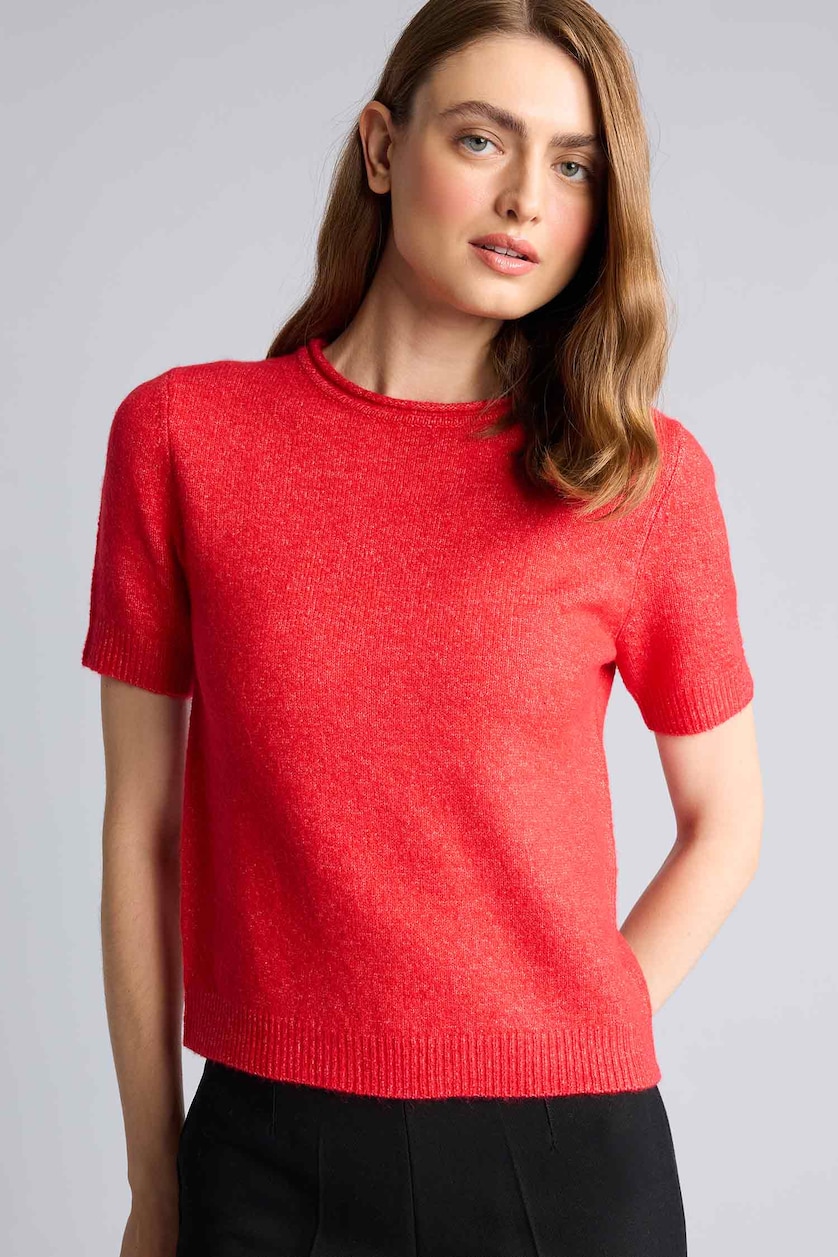 Әйелдерге қызыл Regular Fit жемпір