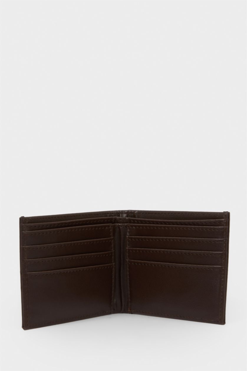 Erkek Kahve Erkek Suni Deri Cüzdan