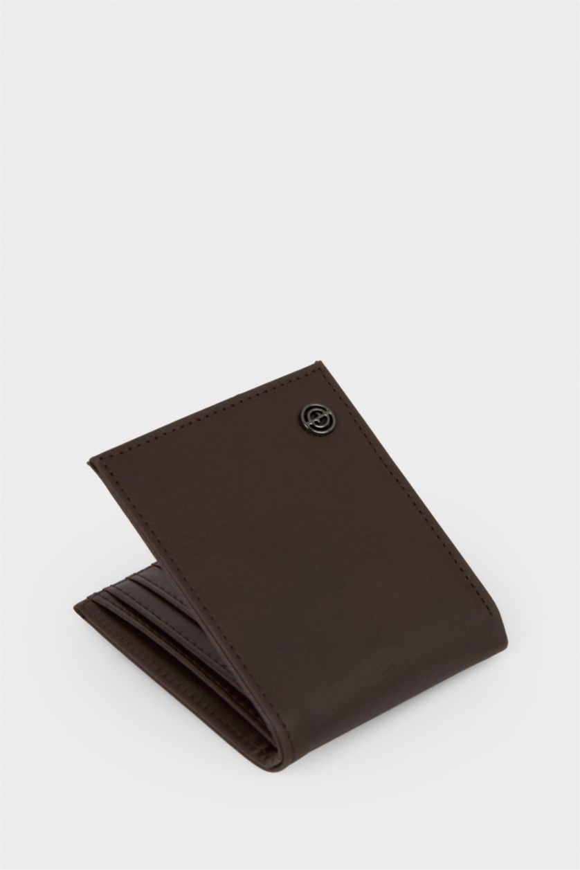 Erkek Kahve Erkek Suni Deri Cüzdan