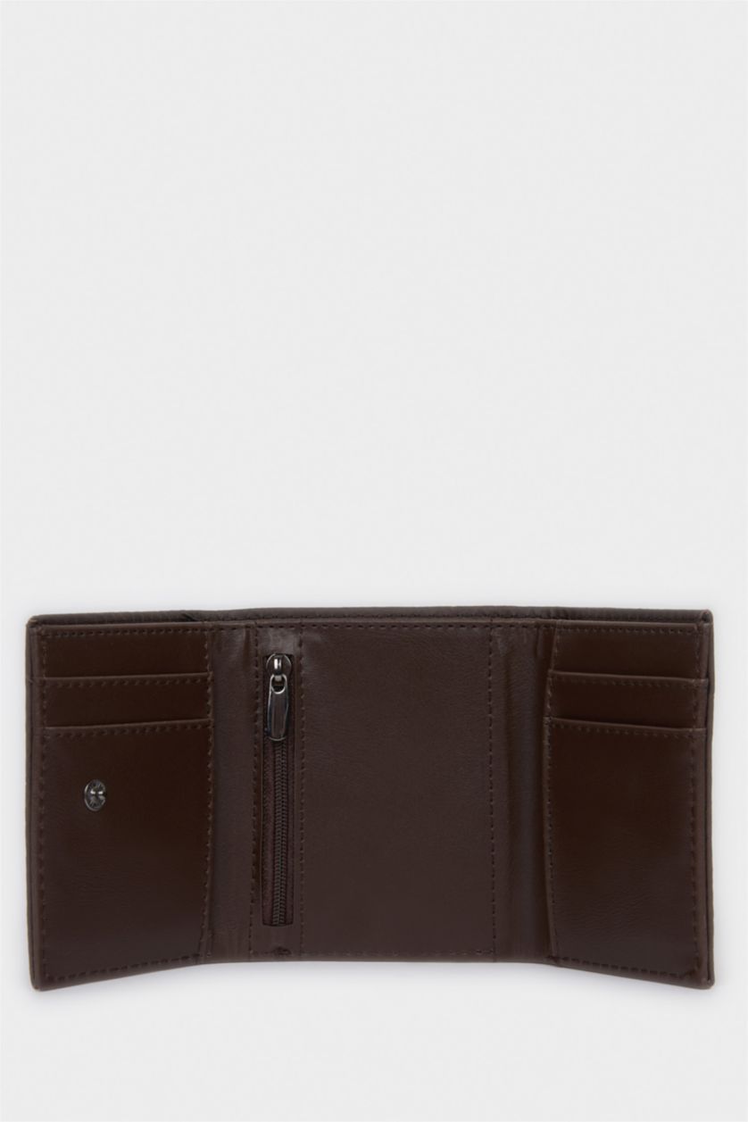 Erkek Kahve Erkek Suni Deri Cüzdan