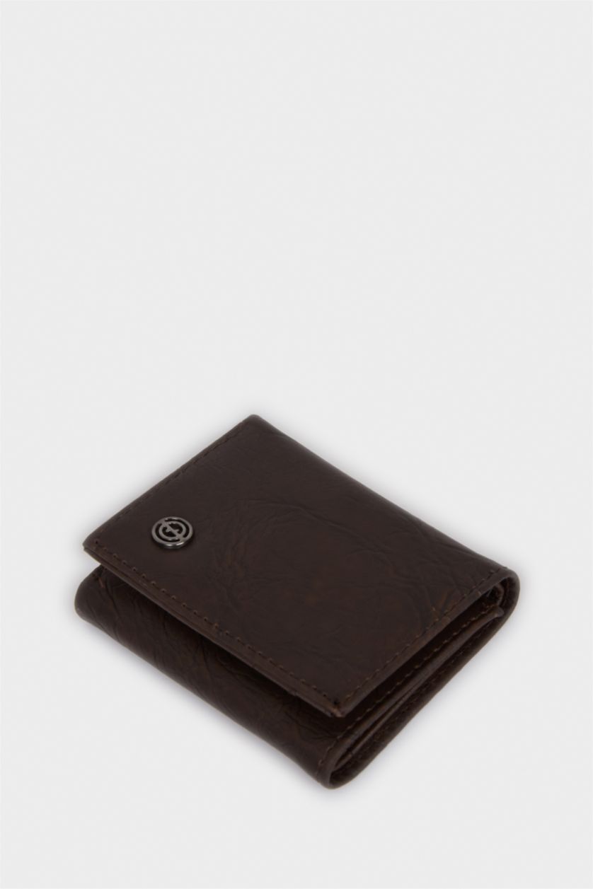 Erkek Kahve Erkek Suni Deri Cüzdan