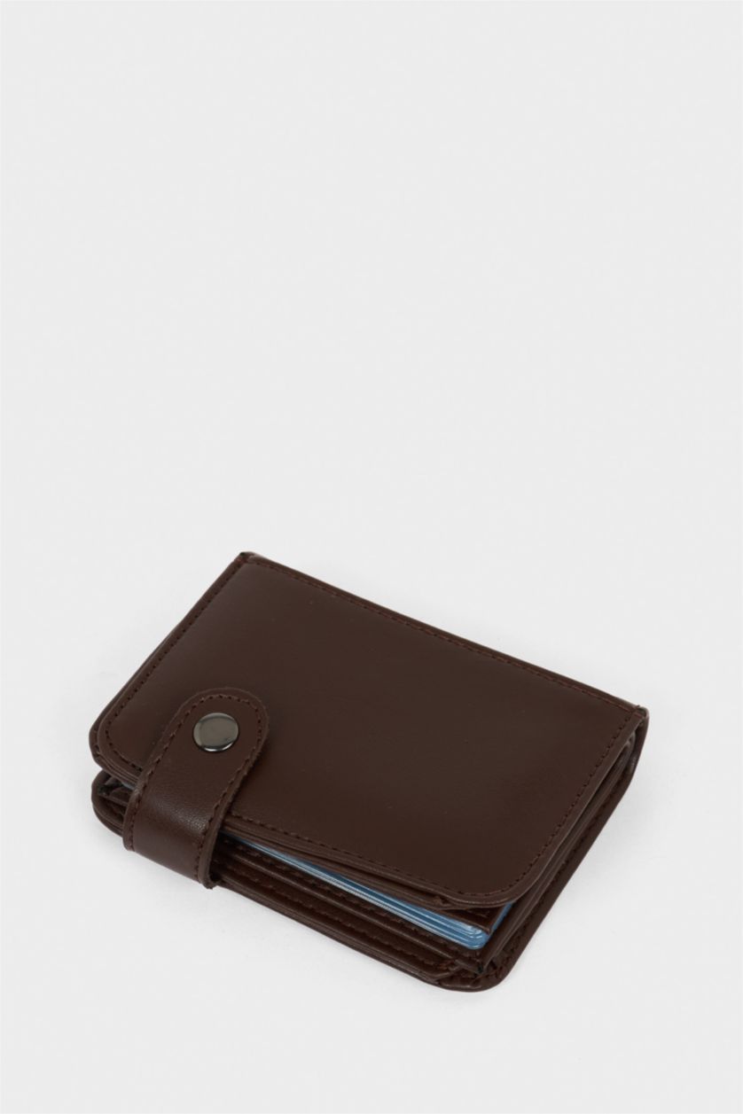 Erkek Kahve Erkek Suni Deri Cüzdan