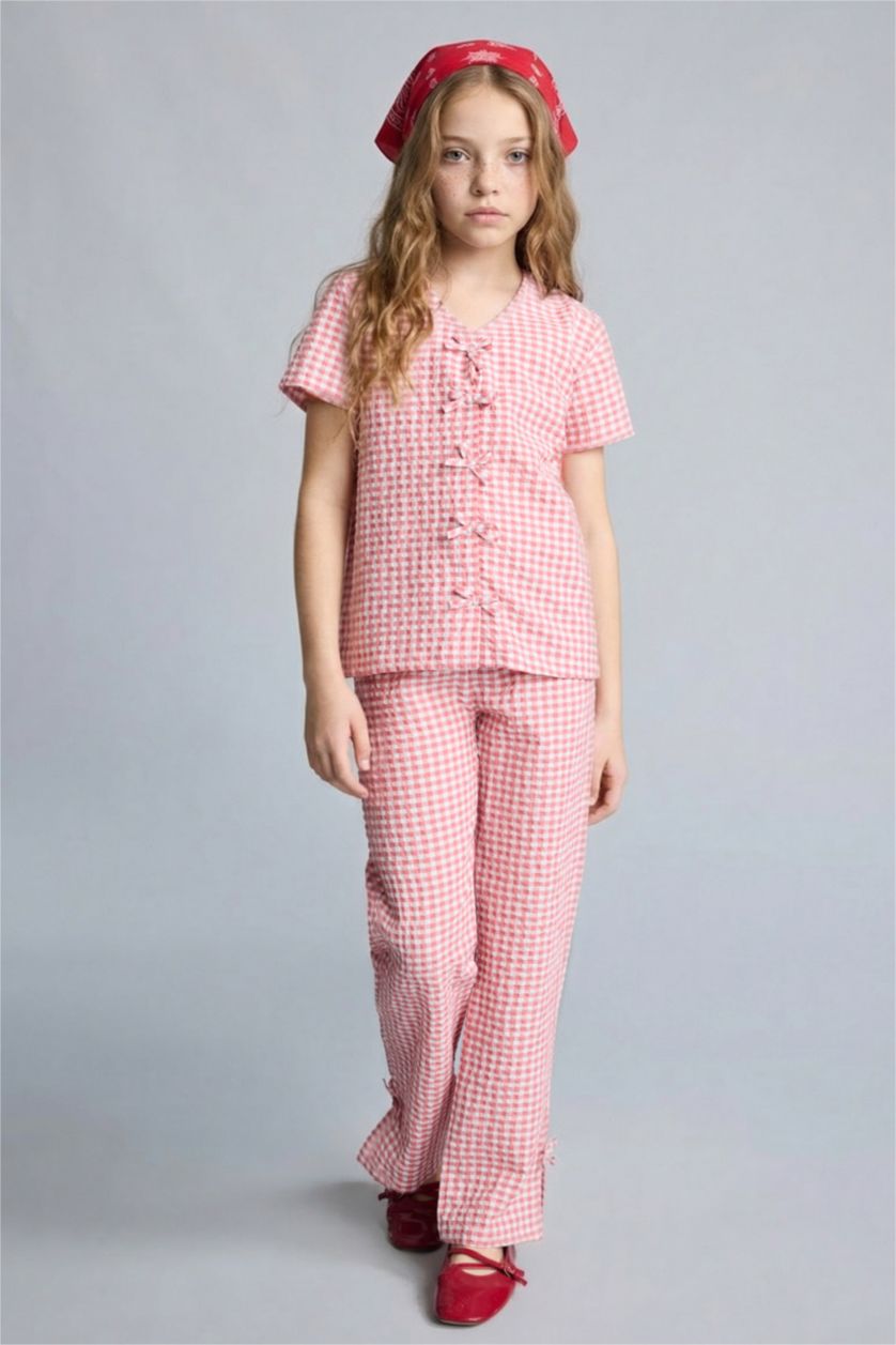 Kız Çocuk - Genç Kız Gülkurusu 2'Li Pijama Takım Kız Çocuk