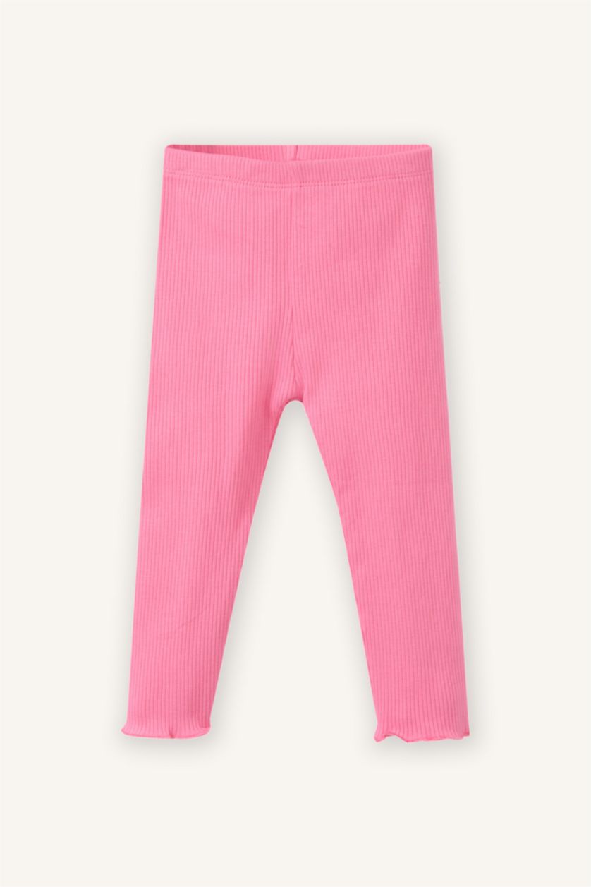 Baby Girl Light Lilac 2 piece Regular Fit Crew Neck Flower Set