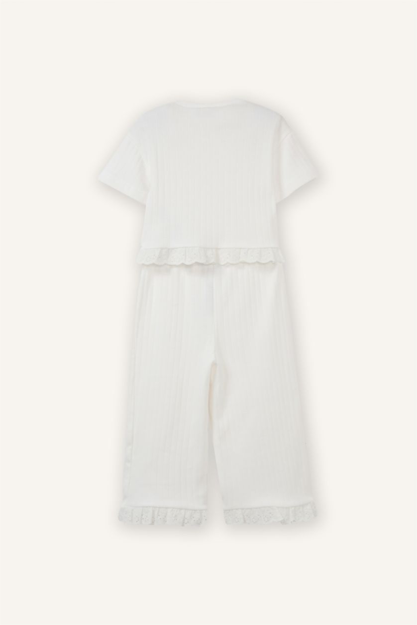 Kız Bebek Ekru 2'li Takım Kız Bebek