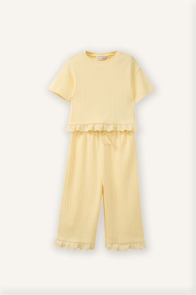 Kız Bebek Açık Sarı 2'li Takım Kız Bebek