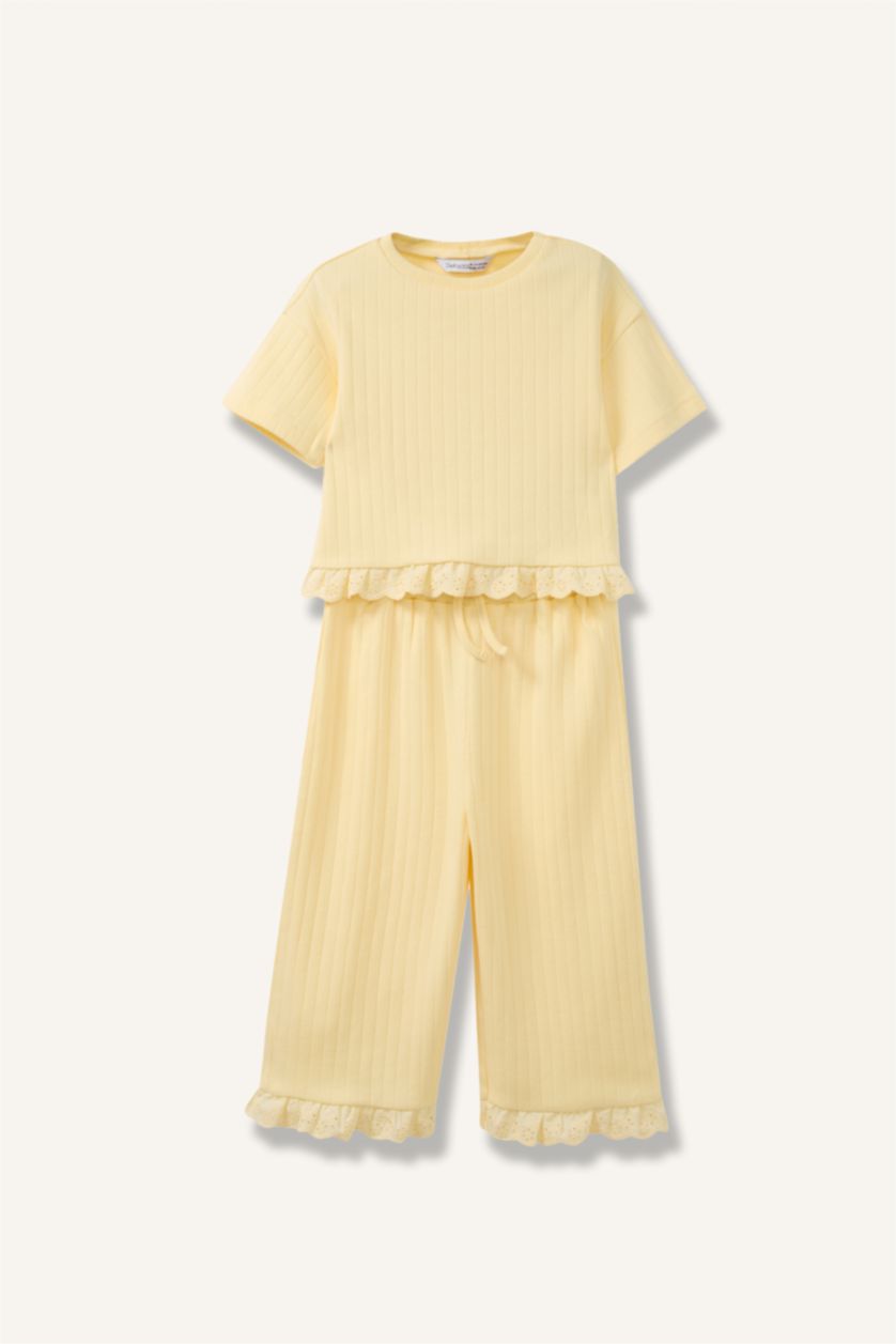 BABY GIRL Light Yellow Baby Girl 2 Piece Set