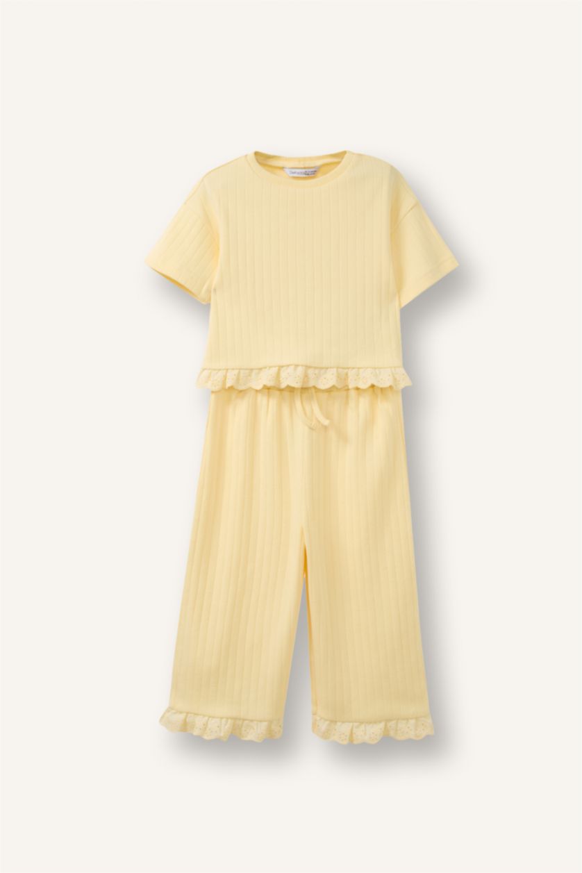 BABY GIRL Light Yellow Baby Girl 2 Piece Set