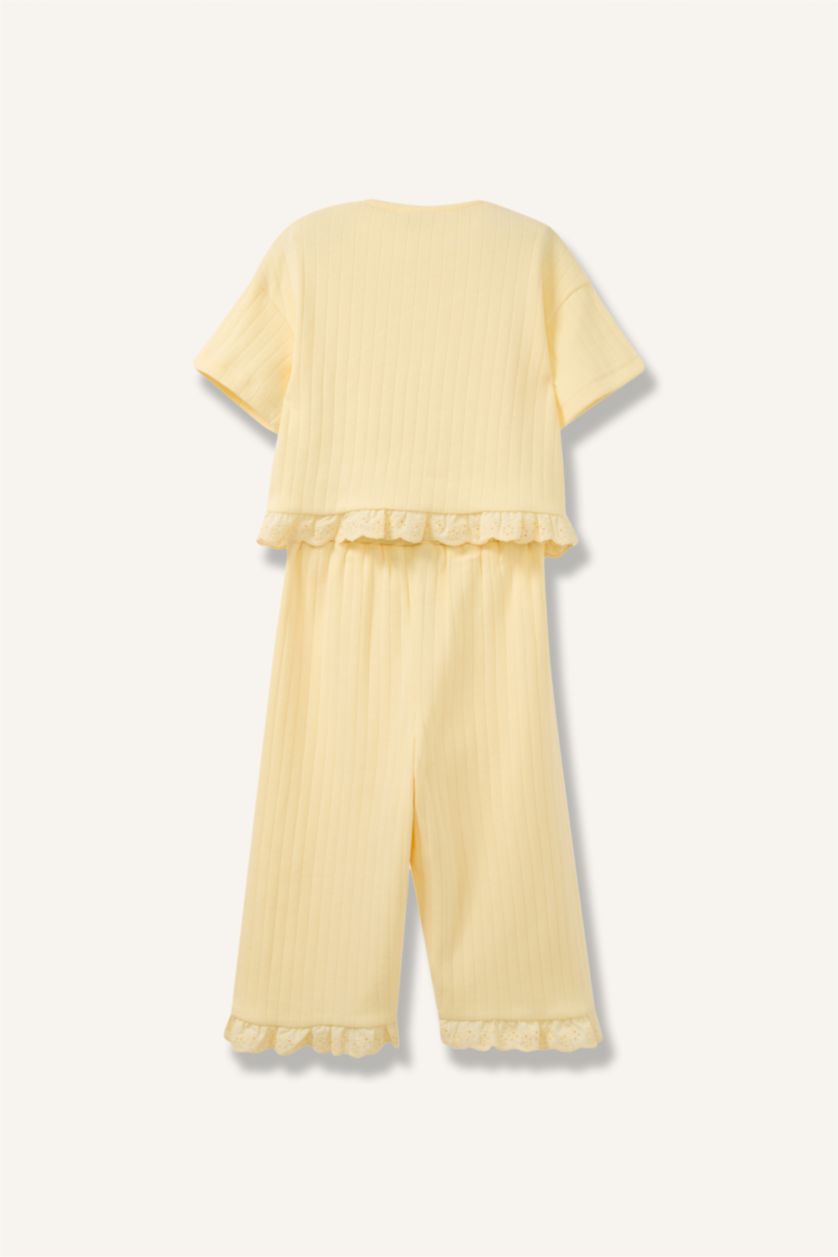 BABY GIRL Light Yellow Baby Girl 2 Piece Set