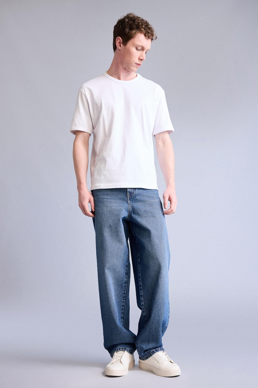 MAN Blue Super Baggy Fit Jeans