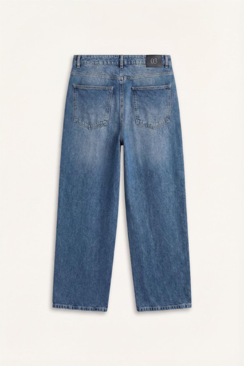 MAN Blue Regular Hem Jeans