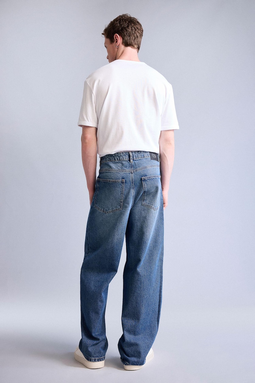 MAN Blue Super Baggy Fit Jeans