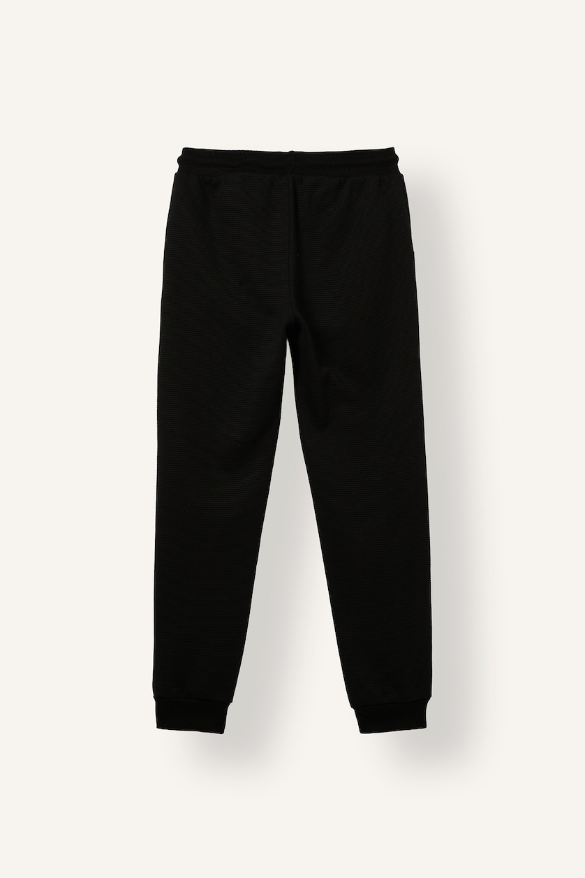 Young Boys - Teen Boys Black Boy 100% Cotton Elastic Waist Pocket Sweatpants
