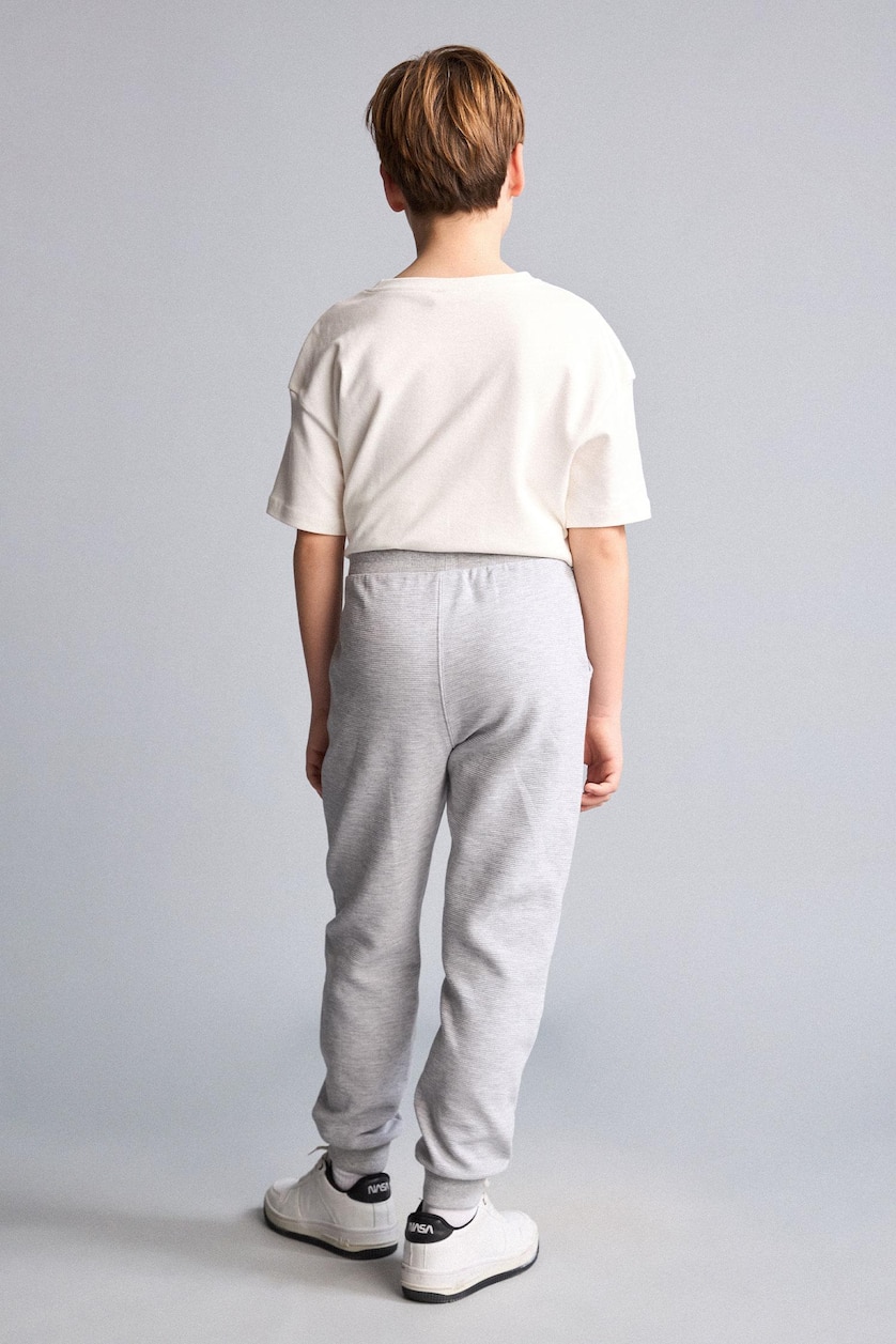 أولاد ميلانج رمادي Boy Elastic Waist Pocket Sweatpants