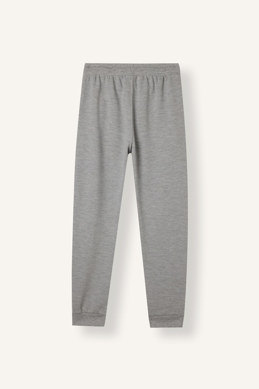 BOYS & TEENS Grey Melange Boy Elastic Waist Pocket Sweatpants