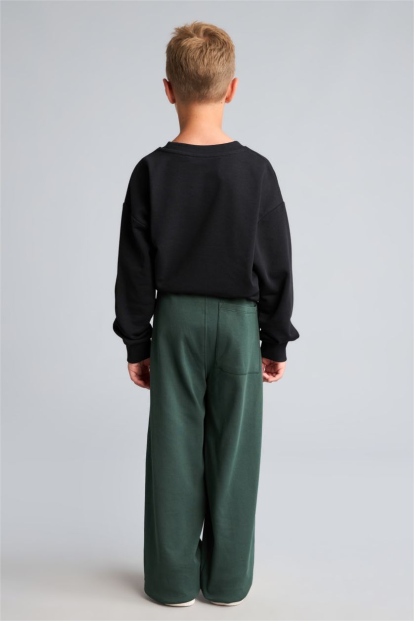 Young Boys - Teen Boys Dark Green Regular Fit Trousers