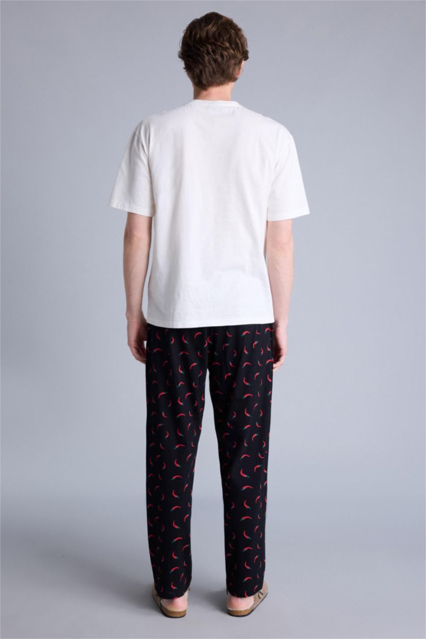 Erkek Ekru Regular Fıt Kısa Kollu 2'li Takım