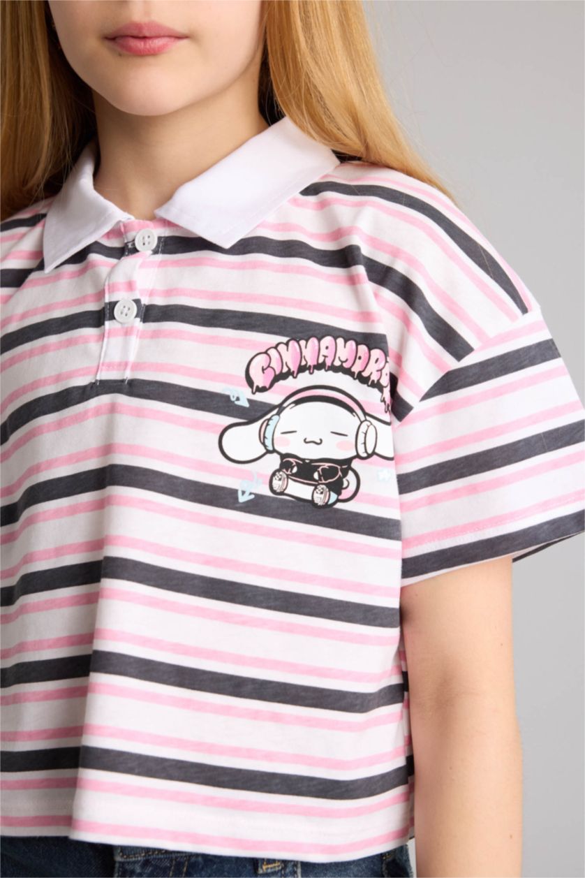 Kız Çocuk - Genç Kız Beyaz Polo Tişört Kız Çocuk