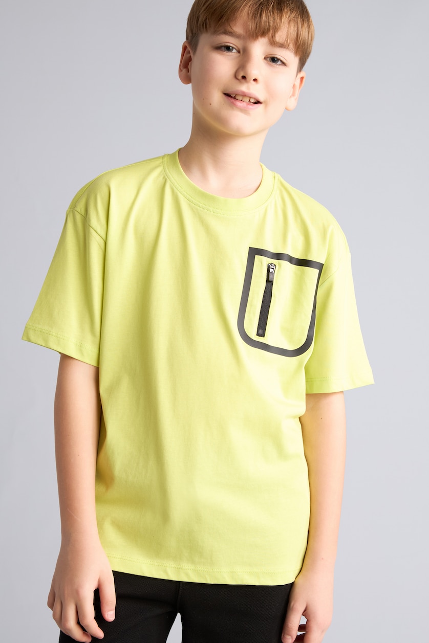 Young Boys - Teen Boys Light Green Boy Oversize Fit Short Sleeve T-Shirt