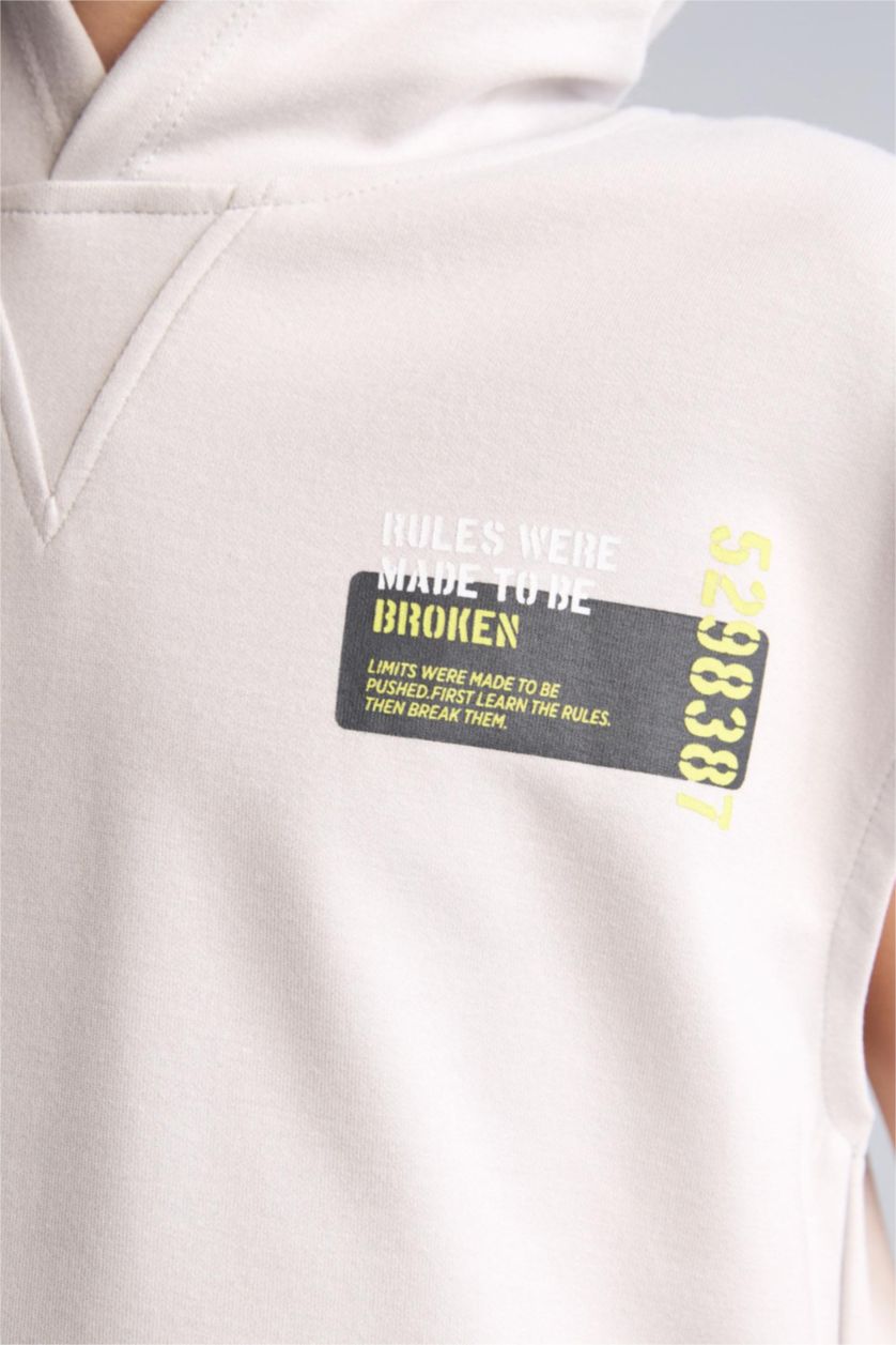 Erkek Çocuk - Genç Erkek Açık Gri Modal Yelek Erkek Çocuk