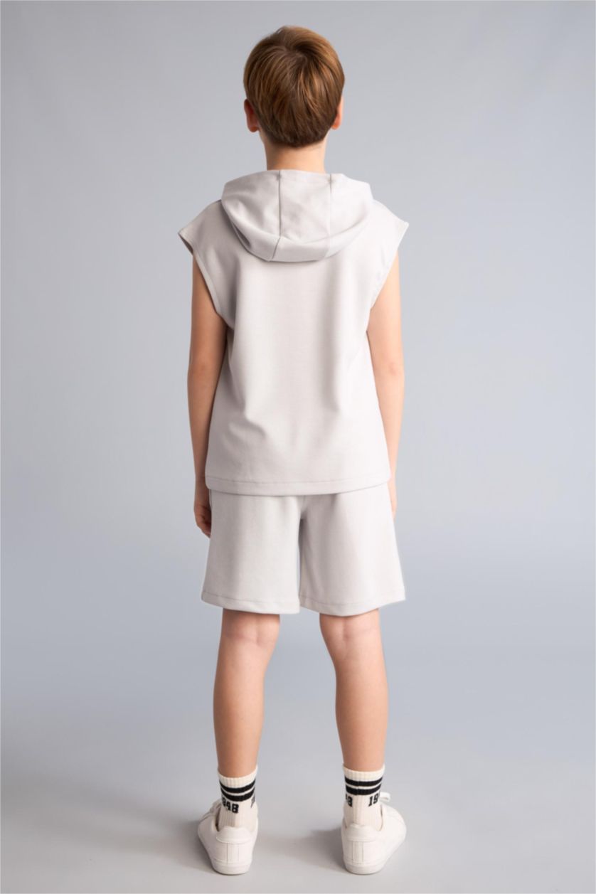 Erkek Çocuk - Genç Erkek Açık Gri Modal Yelek Erkek Çocuk