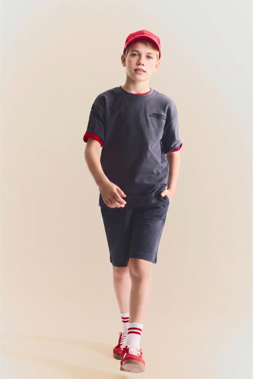 Young Boys - Teen Boys Anthracite Boy Regular Fit Shorts