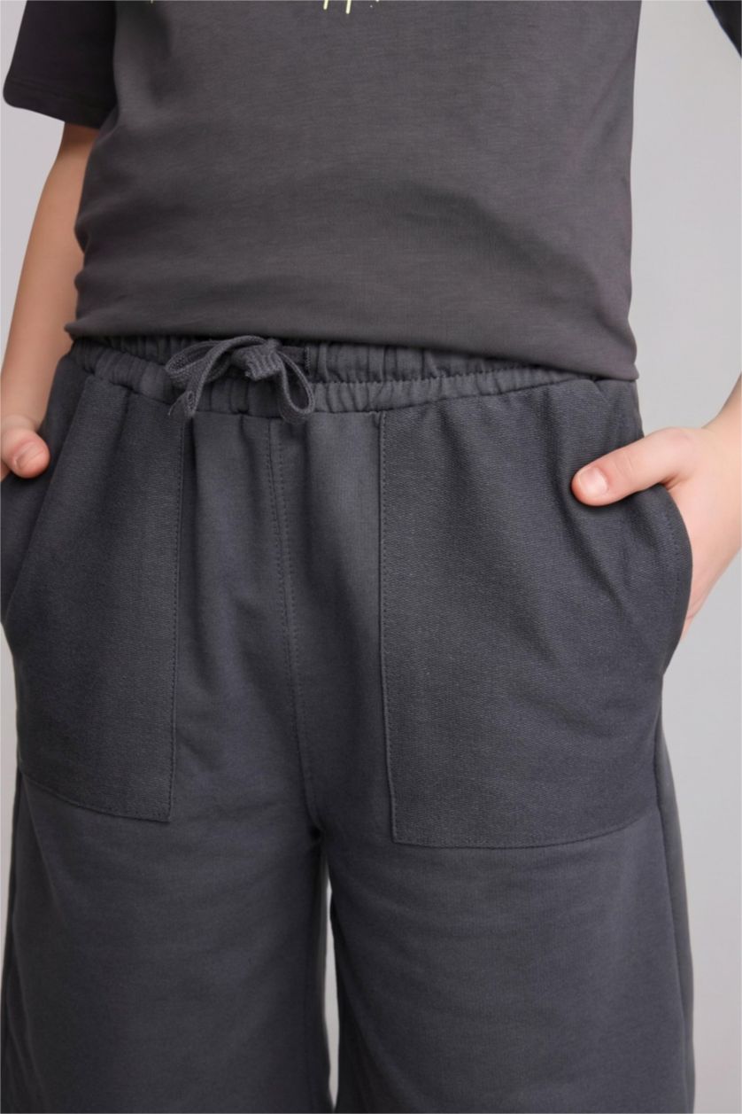 GARÇONS Anthracite Short Coupe régulière pour garçon