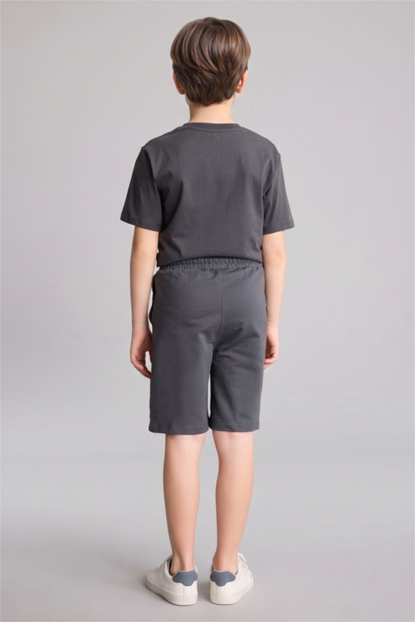 GARÇONS Anthracite Short Coupe régulière pour garçon