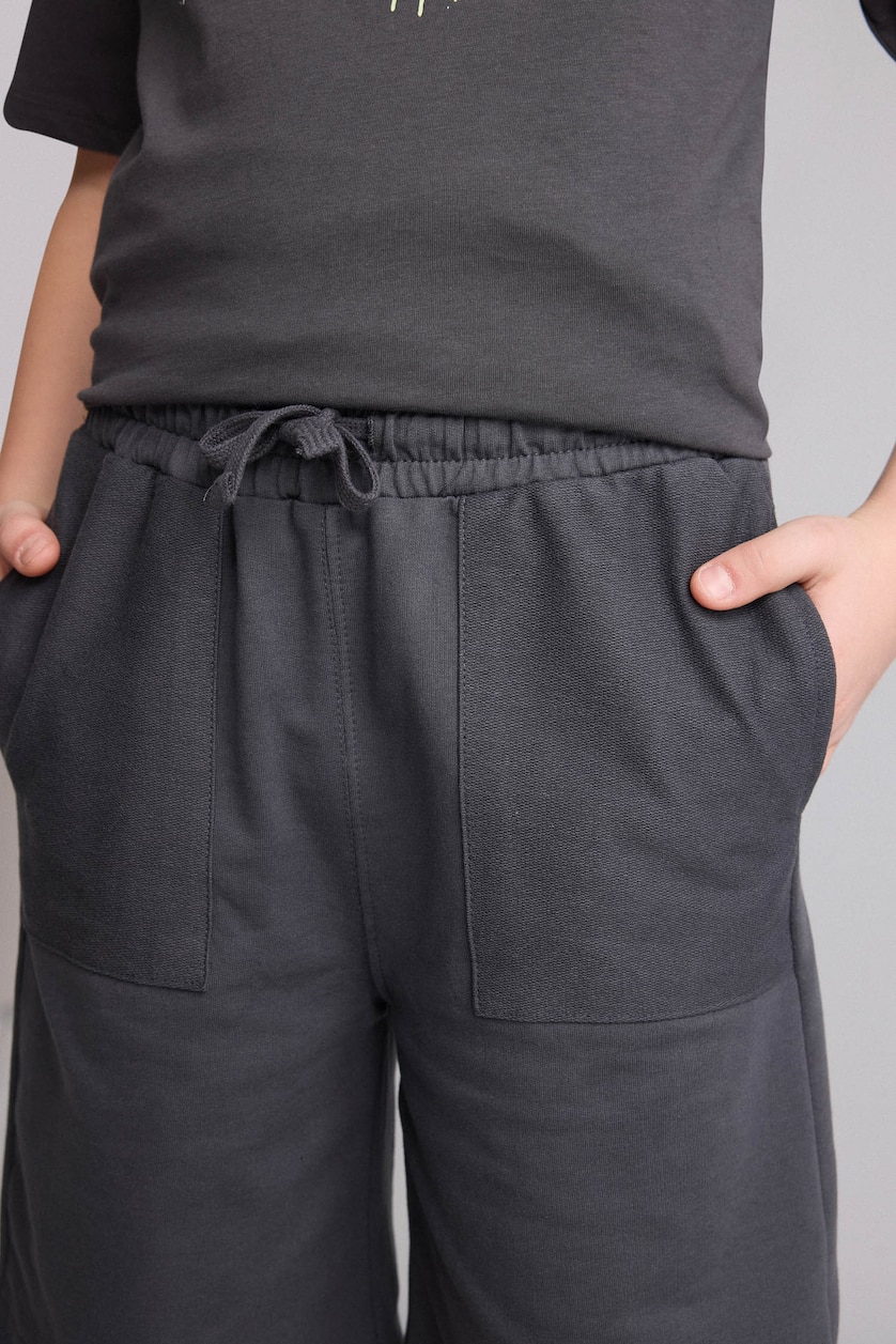 BOYS & TEENS Anthracite Boy Regular Fit Shorts
