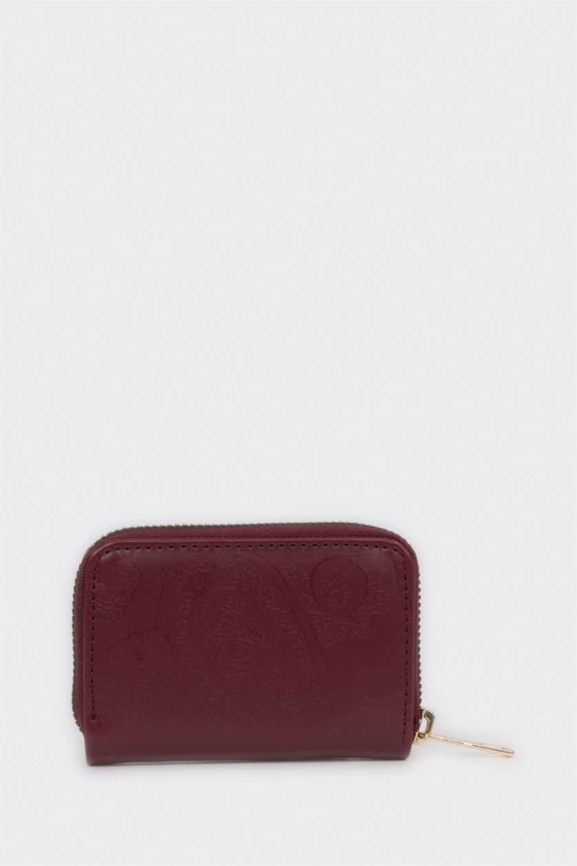 Kadın Bordo Kadın Bozuk Para Çantası