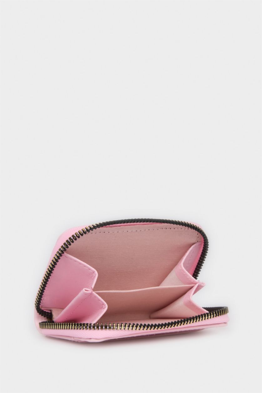 Kadın Açık Pembe Kadın Bozuk Para Çantası