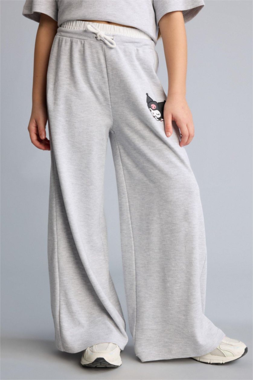 Kız Çocuk - Genç Kız Açık Gri Melange Hello Kitty 2'Li Takım Kız Çocuk