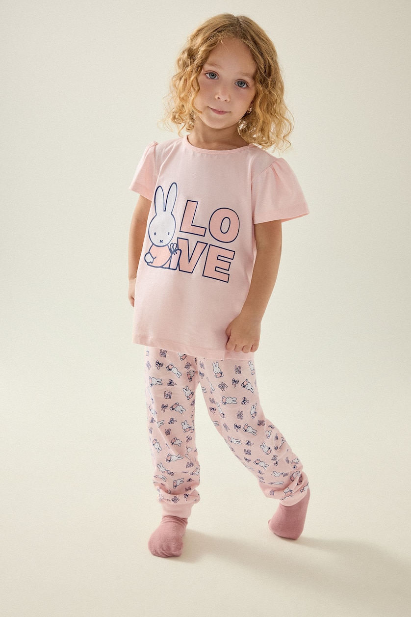 Baby Girls Light Pink Baby Girl Miffy 2 Piece Pyjama Set