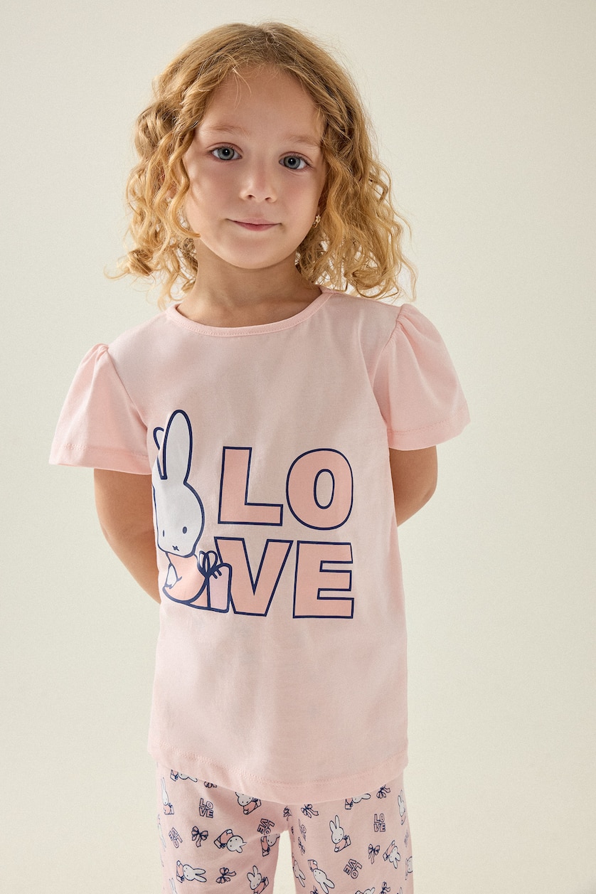 Baby Girls Light Pink Baby Girl Miffy 2 Piece Pyjama Set