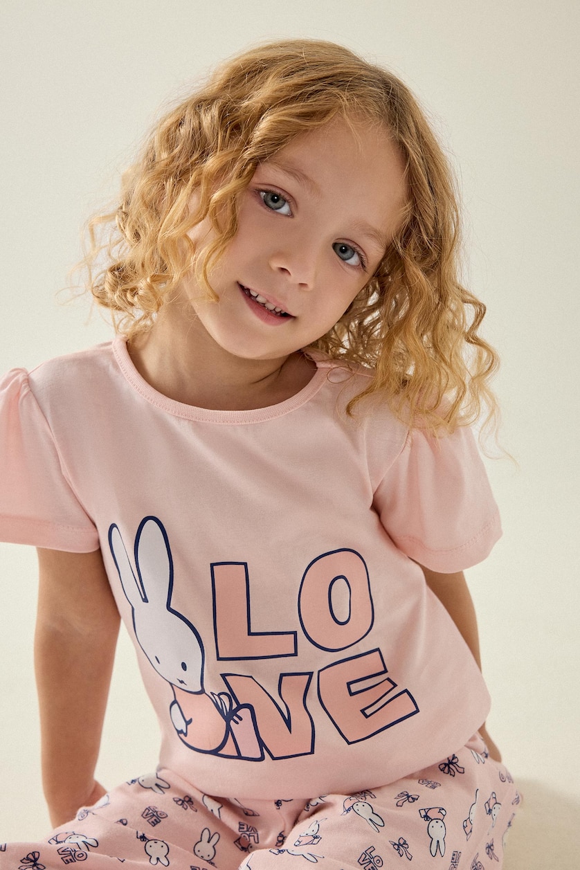 Baby Girls Light Pink Baby Girl Miffy 2 Piece Pyjama Set