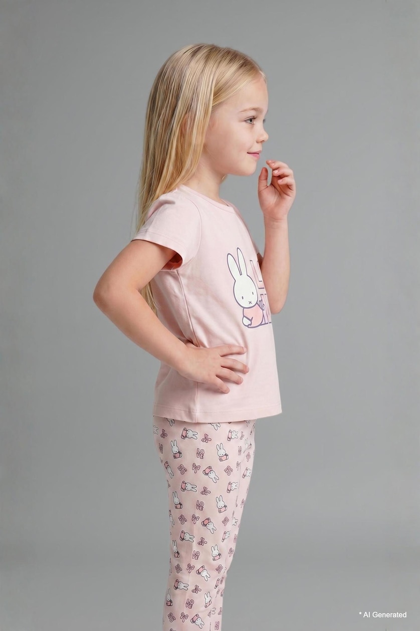 Baby Girls Light Pink Baby Girl Miffy 2 Piece Pyjama Set