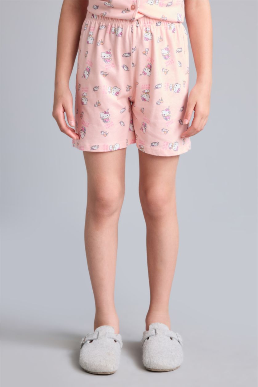 Kız Çocuk - Genç Kız Açık Pembe Hello Kitty Lisanslı 2'Li Takım Kız Çocuk