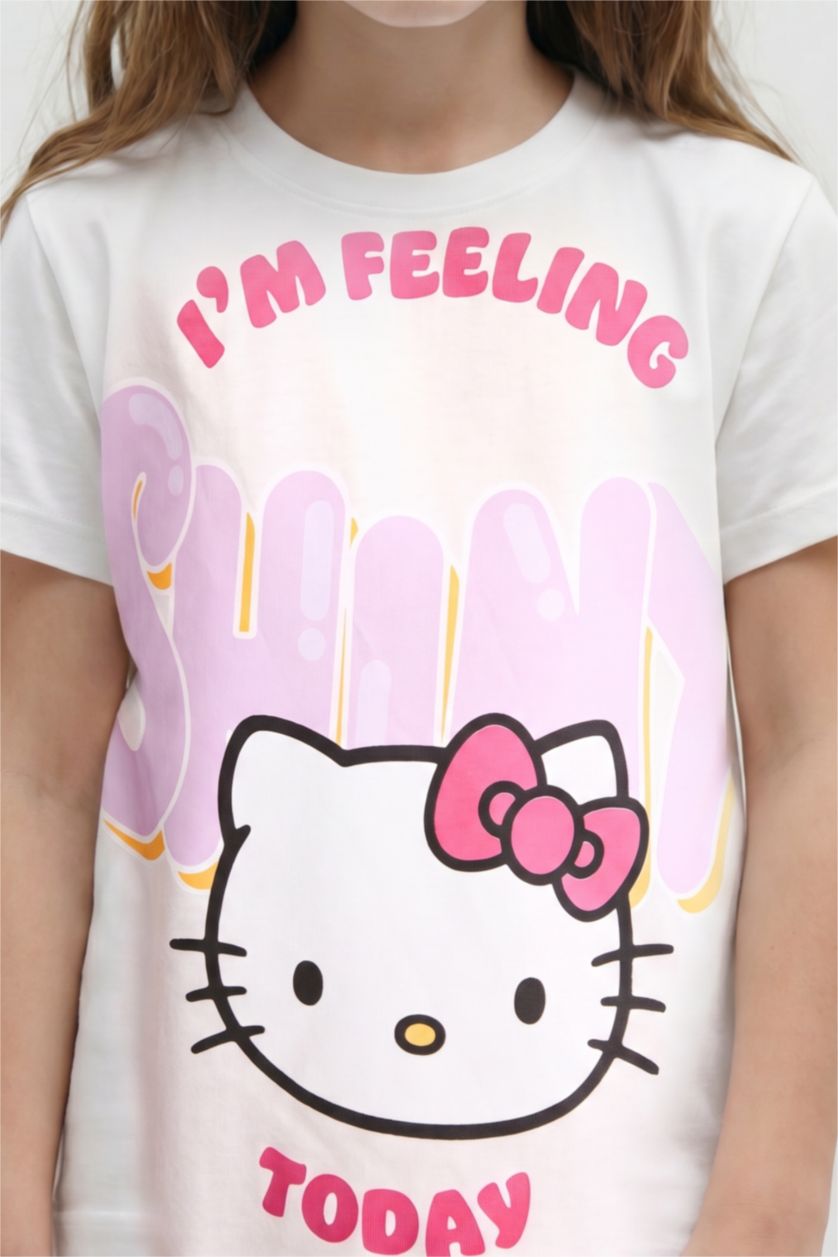 Young Girls - Teen Girls Light Pink 2 piece Regular Fit Knitted Pyjamas